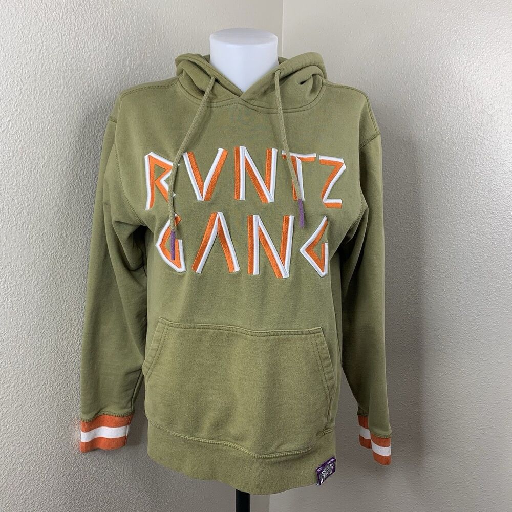 Runtz Gang Stencil Embroidered Hoodie Worldwide Sz S Streetwear Sweatshirt Heavy